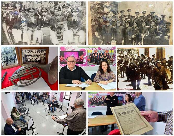 Collage de fotos de la Banda Municipal de Música/TA.
